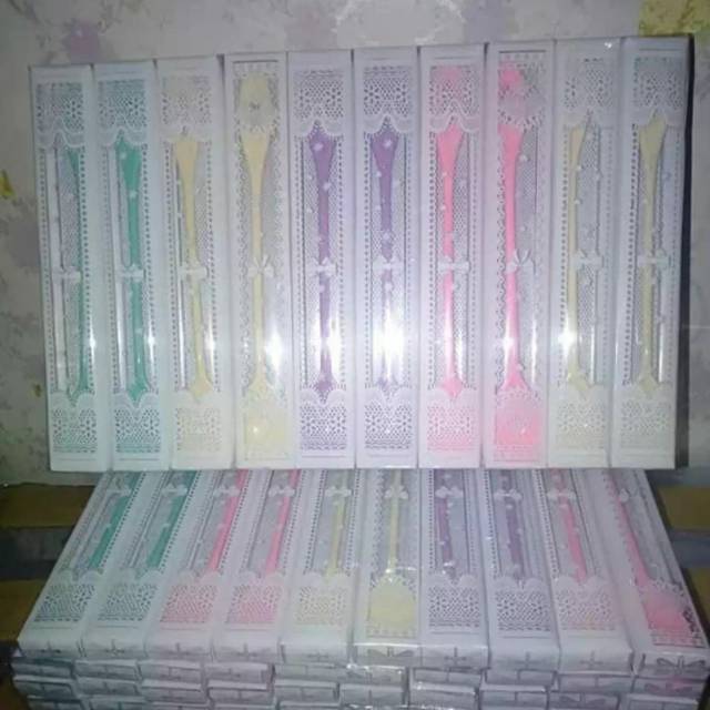 souvenir pernikahan sendok jus packing mika motif