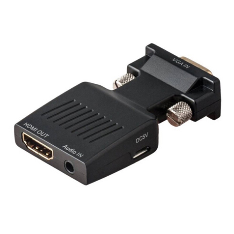 {LUCKID}1080P VGA male to HDMI female adapter converter with USB audio cable