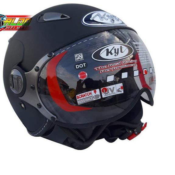 ハ HELM KYT ELSICO SOLID BLACK DOFF HELM KYT HELM KYT CLASIC HELM TER