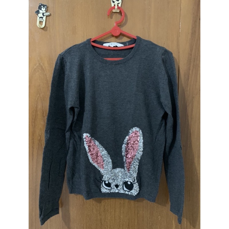kaos tangan panjang rajut anak perempuan H&M (preloved)