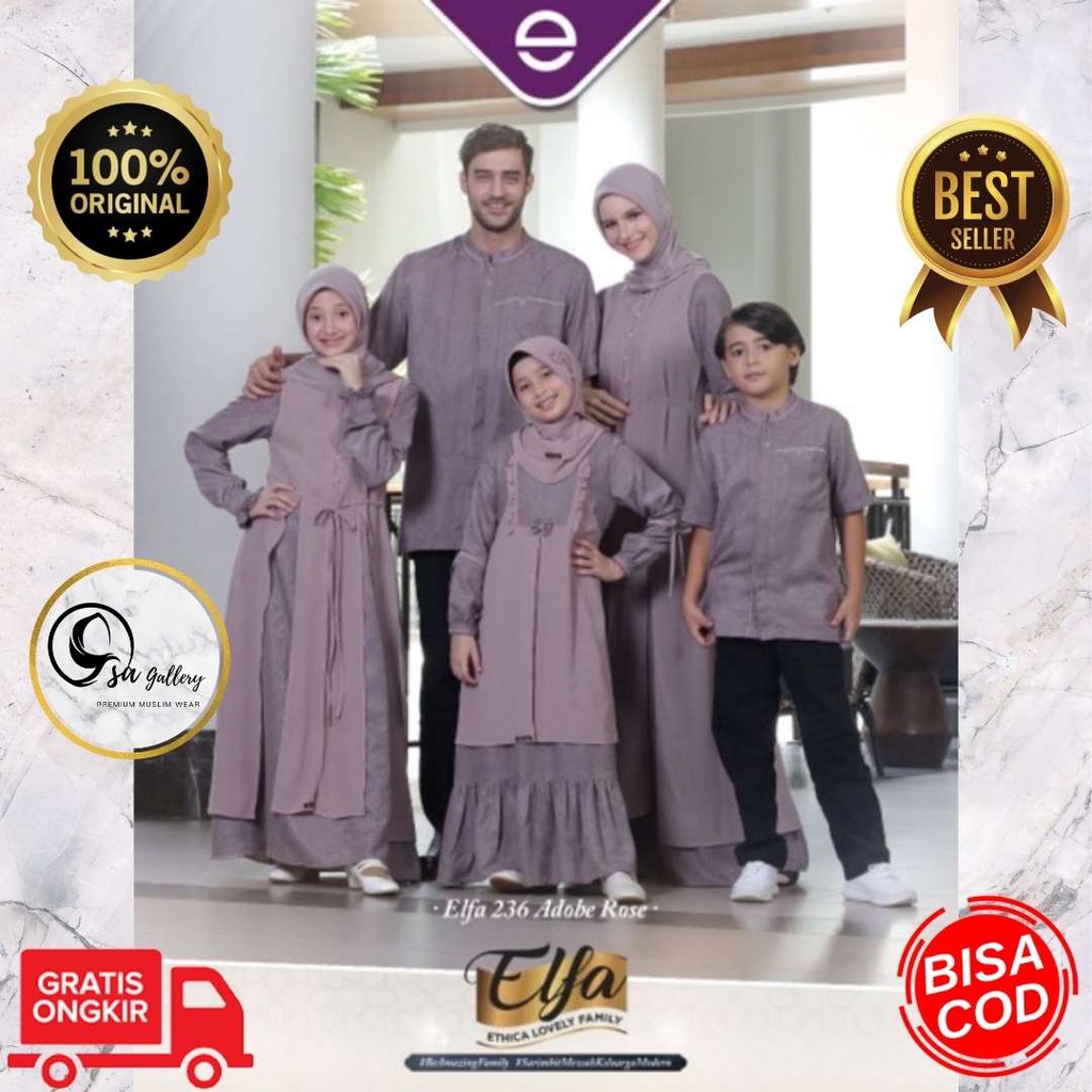SARIMBIT ETHICA ELFA 236 ADOBE ROSE ( KAHFI 200 KAGUMI 236 KAGUMI KIDS 108 KAHFI KIDS 150)