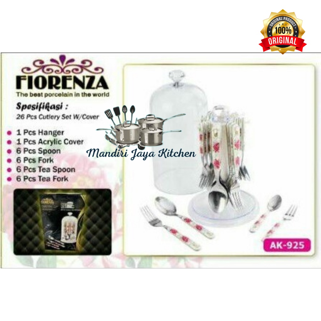 Sendok Set Fiorenza With Cover 26pcs AK-925