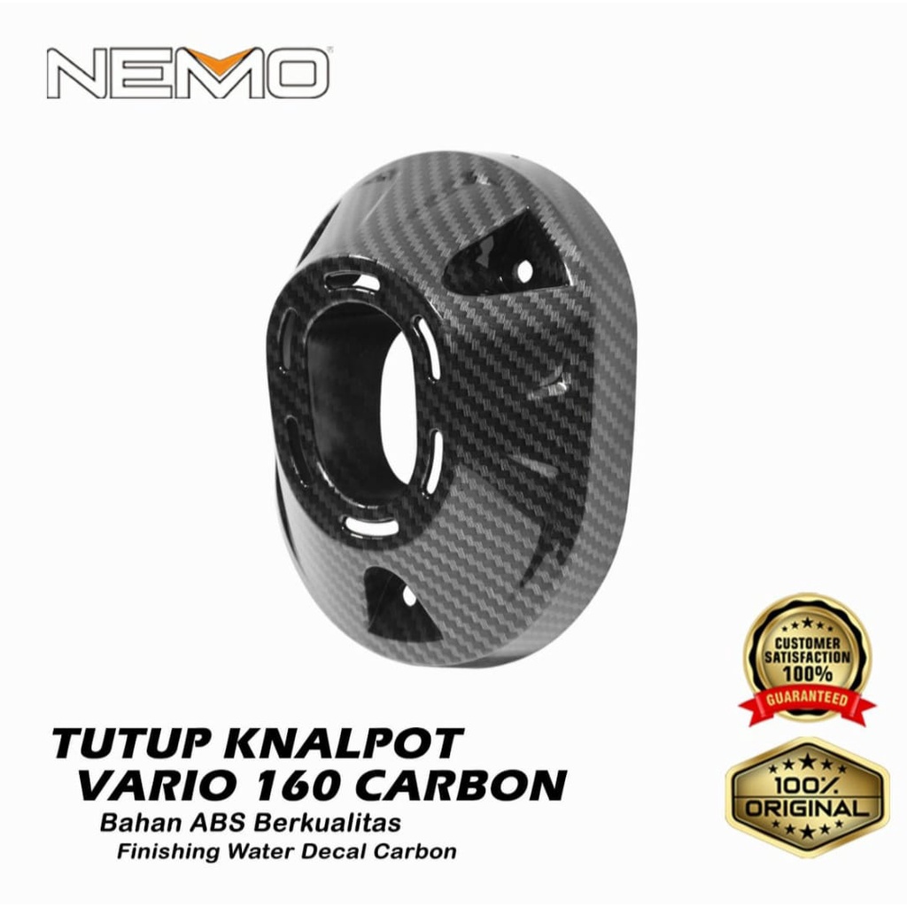 corong knalpot honda vario 160 new carbon karbon nemo pnp - charmoto