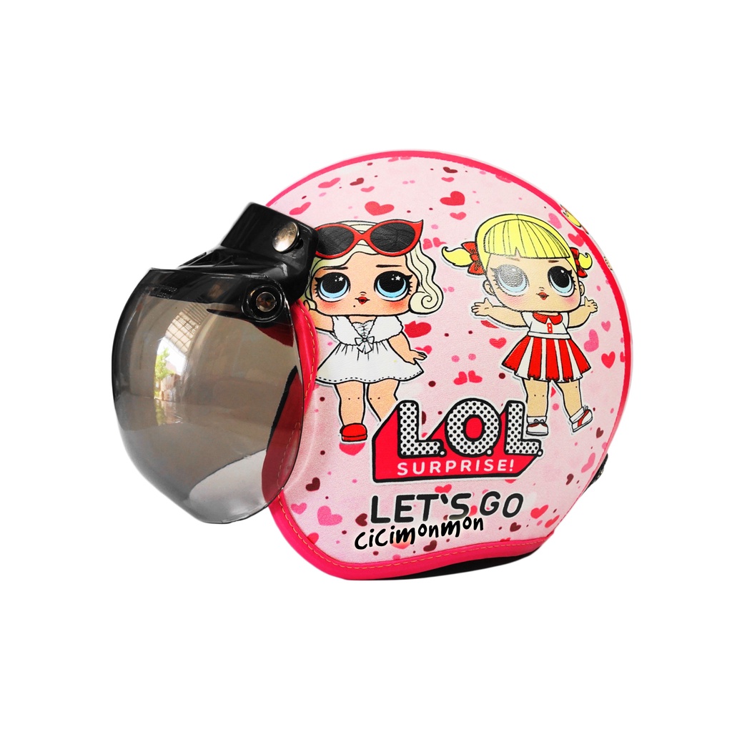 Helm Anak Cewek Model Bogo Karakter LOL Surprise