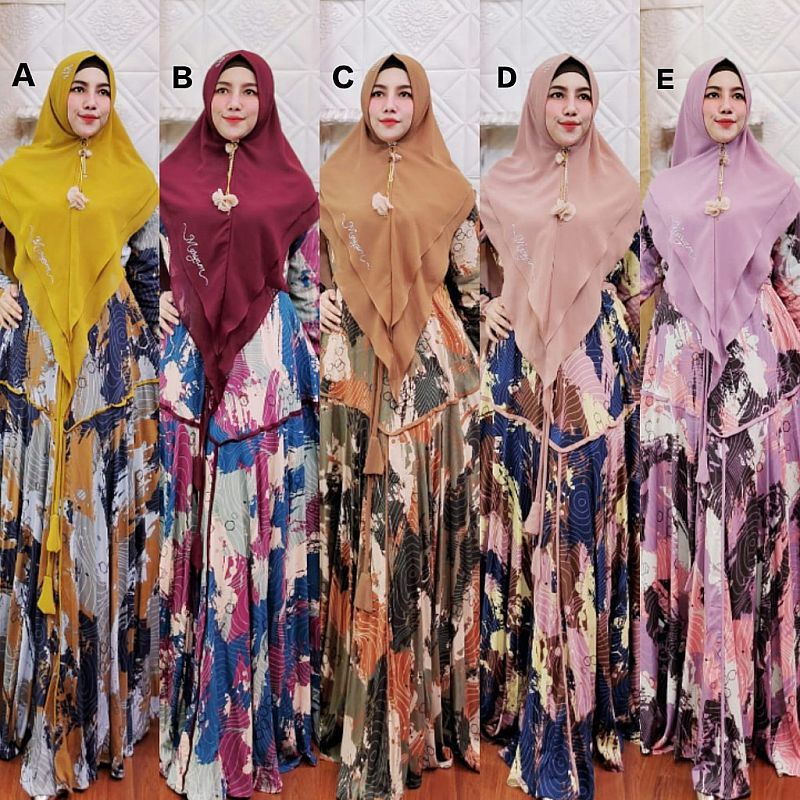 Maudy syari Vol 2 by hanasangka / Set Syar'i Mulan /KENZO SYARI BY MARYAM (PO 23 NOVEMBER)
