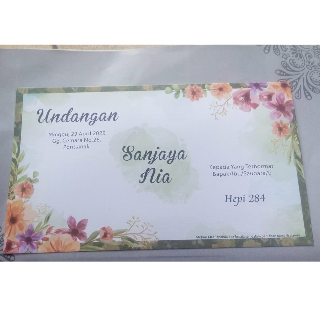 Undangan Murah Adcomp HP 284 Mojokerto