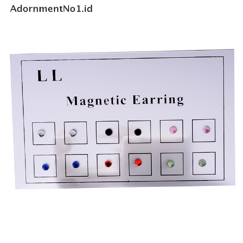 (AdornmentNo1) 12pcs / Set Anting Tindik Hidung Magnetik Tanpa Tindik Untuk Perhiasan Wanita (ID)