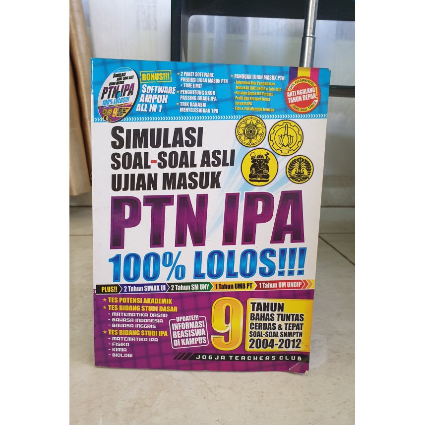 Jual Buku Kumpulan Soal Simulasi Ujian Masuk PTN IPA (SBMPTN, SIMAK, UM ...