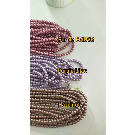 Mutiara Doff Pastel 6mm  (13 pilihan warna)