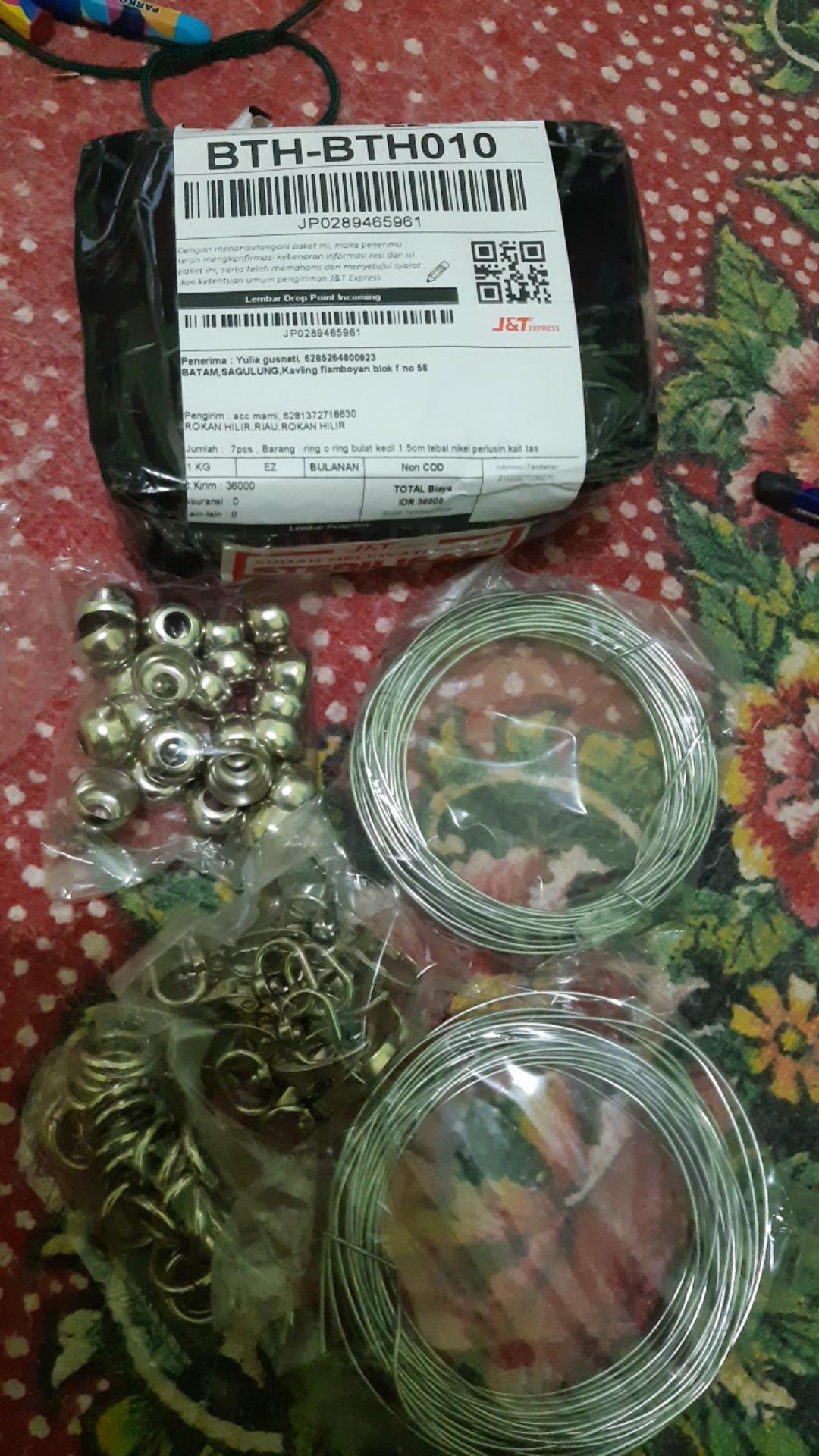 Kait Tas /cantolan Tebal Nikel 1.6 Cm Perlusin