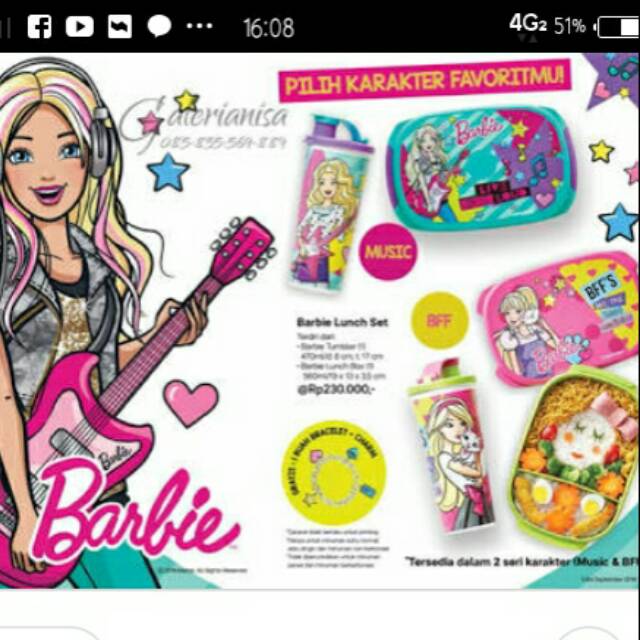 barbie lunch tupperware