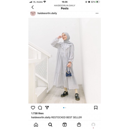 preloved gingham dress haidee orlin