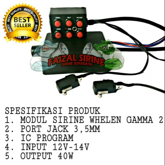 Modul sirine whelen euro plus jack port mic