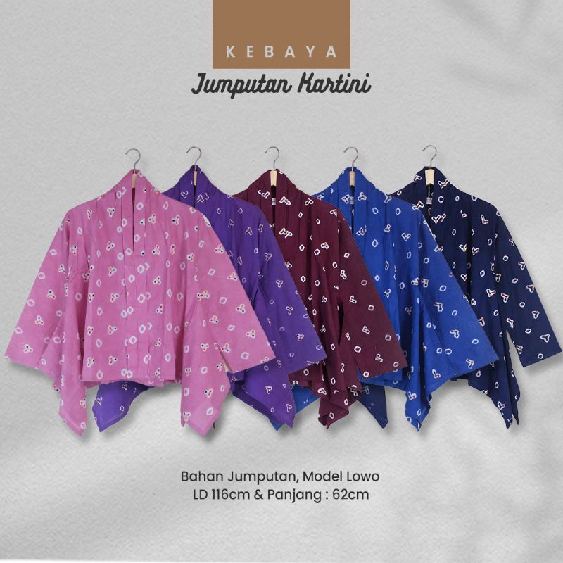 Kebaya Jumputan Kartini Warna Premium - Naira Batik