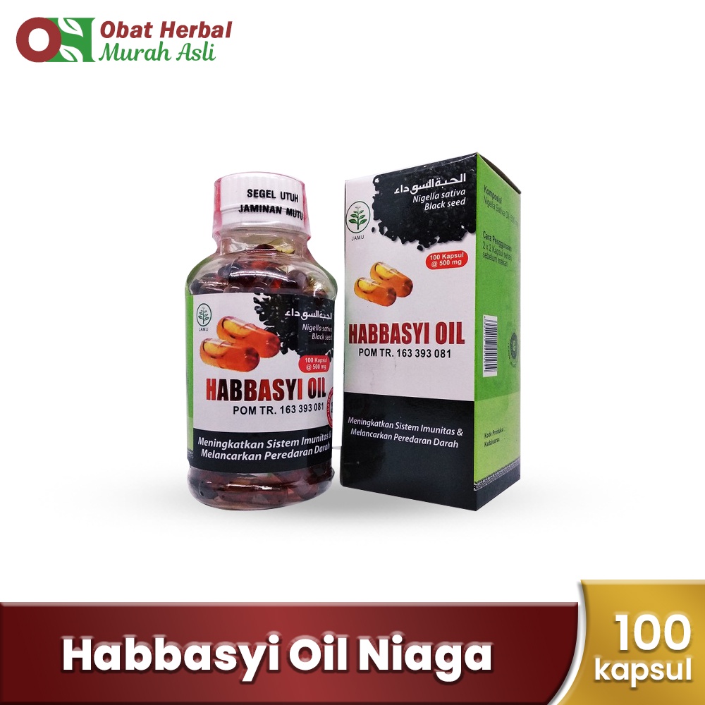 Habbasyi Oil Nigella Sativa Oil 100 Kapsul