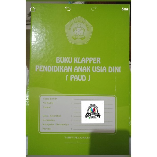 

BUKU KLAPPER SISWA PAUD