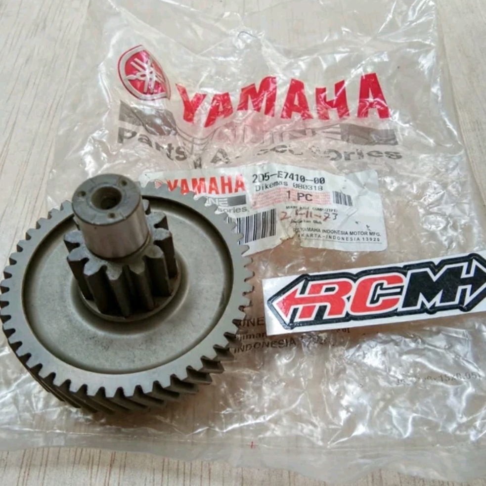 GIGI GEAR GER GIR RATIO RASIO PRIMARY MAIN AXLE NOUVO NUVO ORI ORIGINAL YAMAHA YGP ASLI 2D5-E7410-00