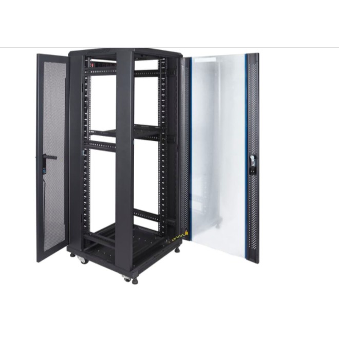 IR6032G - 32U Close Rack Depth 600mm Glass Door 19&quot; - INDORACK