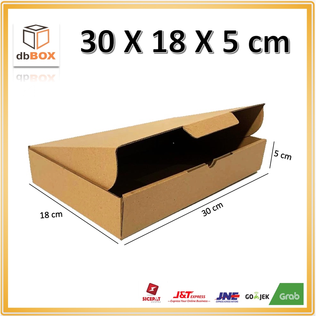 

Kardus 30x18x5 cm...Die Cut untuk kotak baju- Aksesoris- dll,