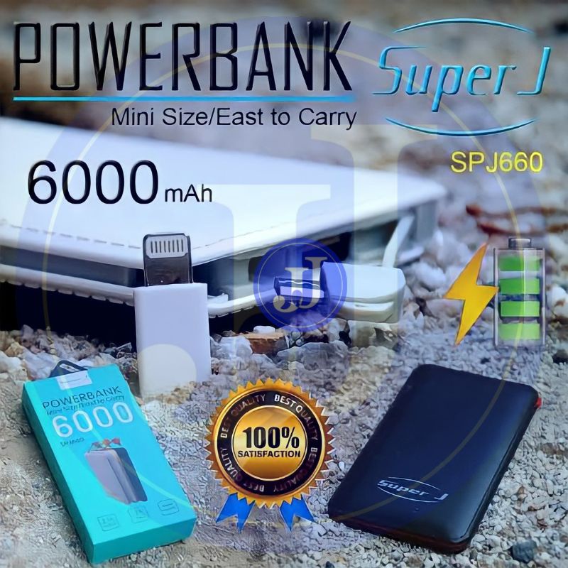 Power Bank Pengisi Daya Portable Advance Super J SPJ 660 SPJ 663 SPJ 661 SPJ 668 SPJ 700 SPJ 700I