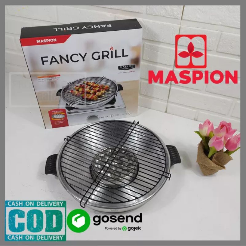 (COD/GRATIS ONGKIR) Fancy Grill maspion 33cm alat bakar panggang kompor serbaguna asli ori