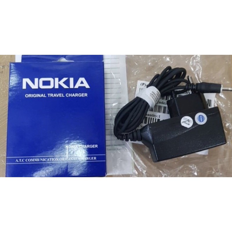 travel charger Nokia jadul colokan besar 6600 6630 9500 1110 1120 7210