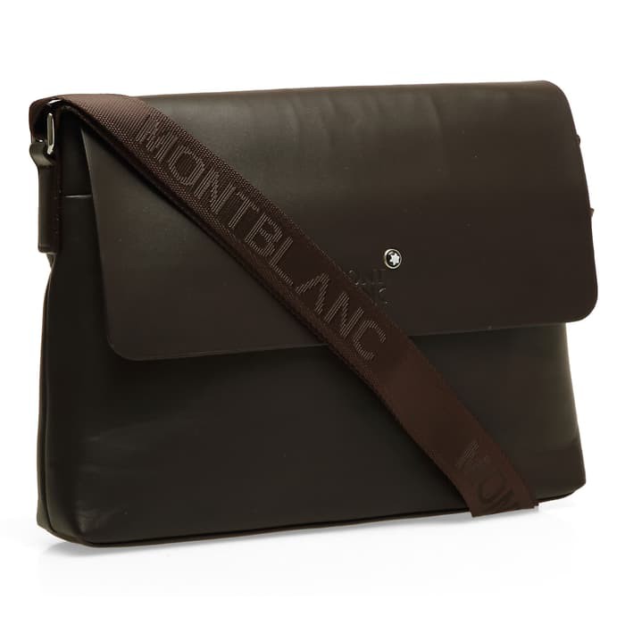 Tas Selempang Pria Kulit Premium Montblanc Coffee