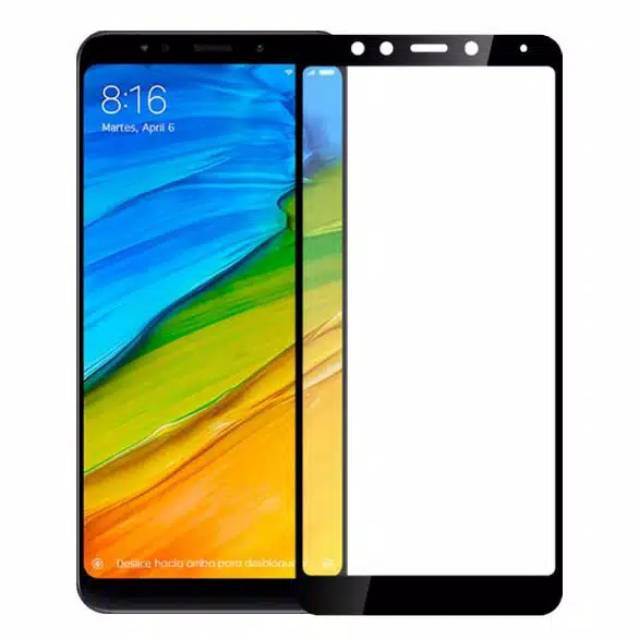 Tempered Glass Full Redminote 4/4X/5/5A/5prime/5pro/6pro/Mi 8lite/Mi A1-5X/Mi A2-6X-Redmi GO/Play/S2