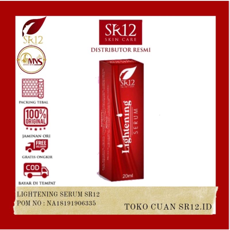 serum wajah terlaris untuk flek hitam LIGHTNING SERUM SR12/SERUM SR12/MEMUTIHKAN/FLEK HITAM gratis o