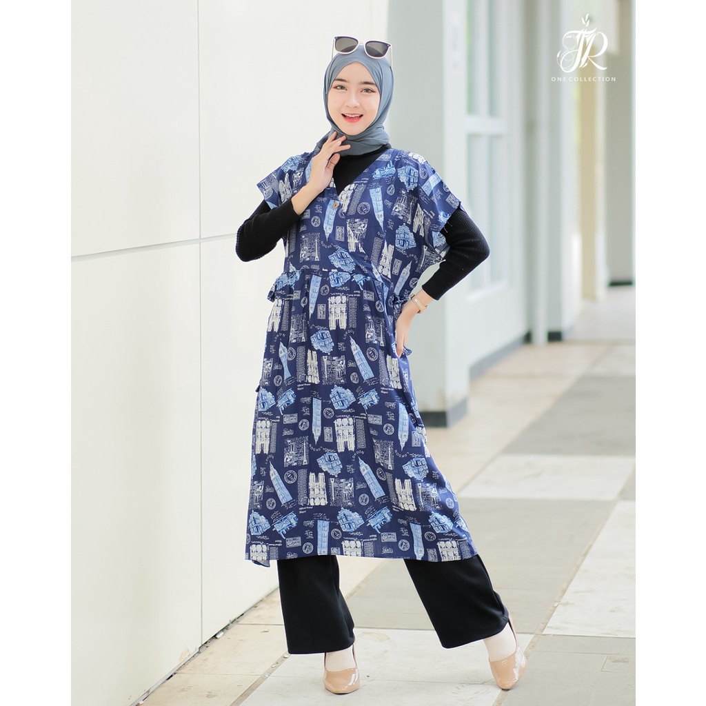 MIDI DRESS RAYON CLASSIC DAN EUROPE motif paris katun PREMIUM homedress nyaman adem GAMIS MIDI DASTER