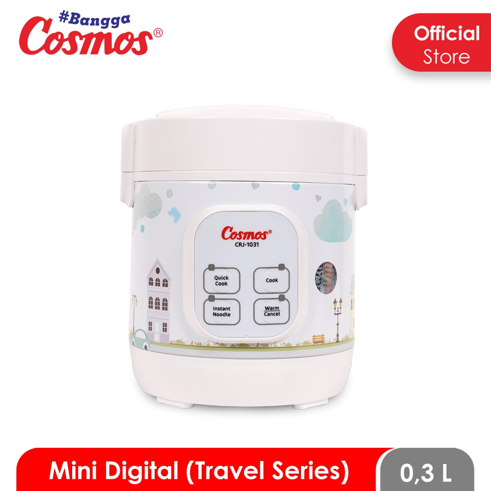 [ Cosmos ] Rice Cooker / Magic Com Digital Mini Cosmos Portable CRJ 1031 - Kapasitas 0.3 Liter