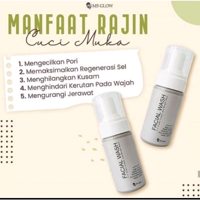 FACIAL WASH MS GLOW TERBARU / FACIAL WASH GOLDEN MS GLOW/ SABUN MS GLOW / ECER FACIAL WASH MS GLOW