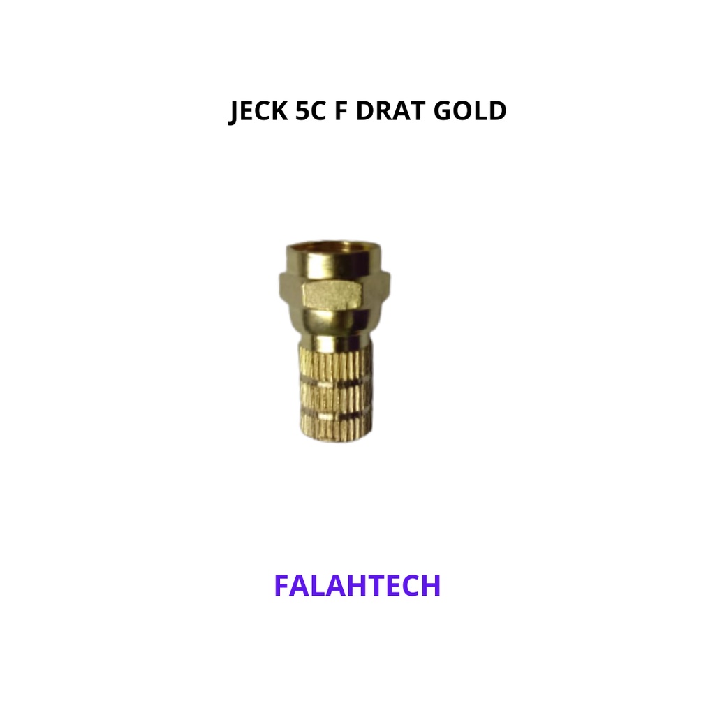 CONNECTOR PARABOLA 5C F DRAT GOLD
