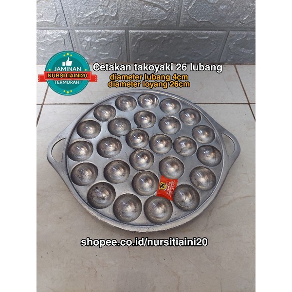 Cetakan takoyaki isi 36 jumbo / cetakan telur puyuh