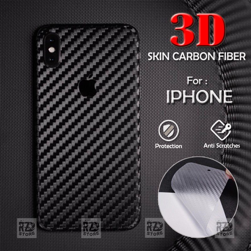 SKIN CARBON GARSKIN IPHONE 6/ 7/ 8/ 6PLUS/ 7PLUS/ 8PLUS/ X