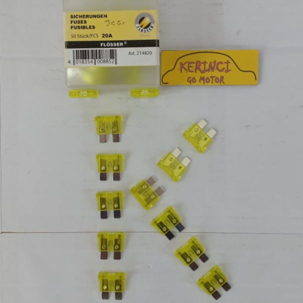 SEKRING FUSE DX BIG 20A FLOSSER GERMANY SKRING TANCAP - SEKRING TUSUK