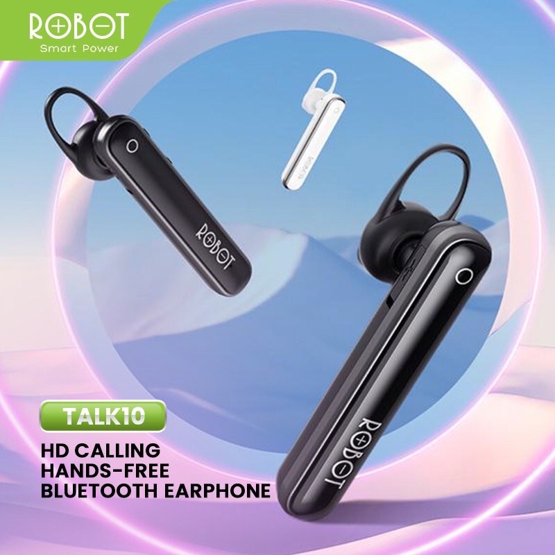 Headset ROBOT Talk10 Bluetooth Earphone Android iPhon Original - Garansi 1 Tahun