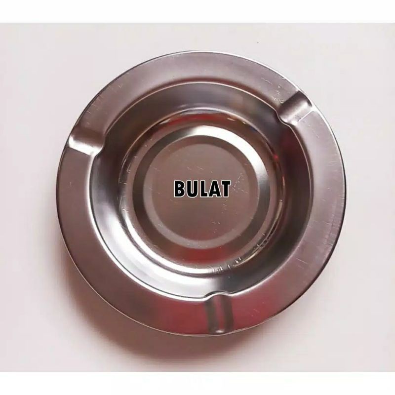 KUP -COD MURAH ASBAK ROKOK STAINLESS UK 12 CM