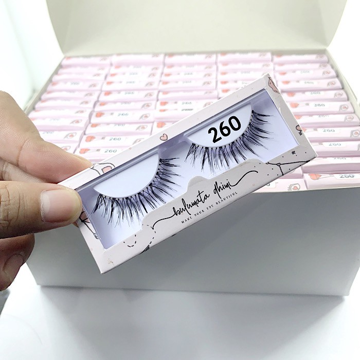 260 Bulu Mata Palsu 5 LUSIN (bulumatadhimi grosir dhimieyelashes)