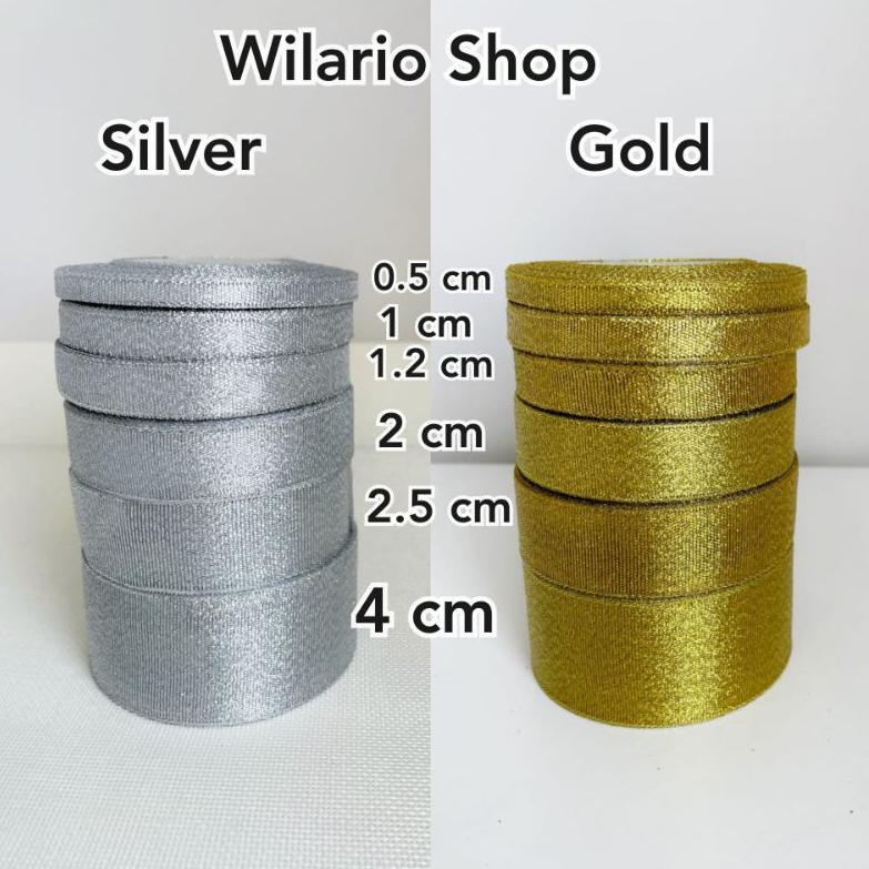 

[KODE PRODUK B5370Y] Pita Gold / Pita Glitter Gold / Pita Silver / Pita Glitter Silver / Pita Emas /