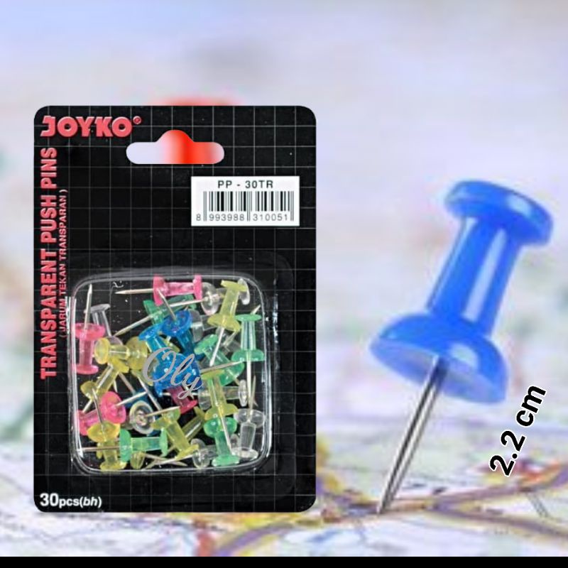 

Push Pin Jarum Mading Paku Payung Sterofoam Soft Board Softboard JOYKO