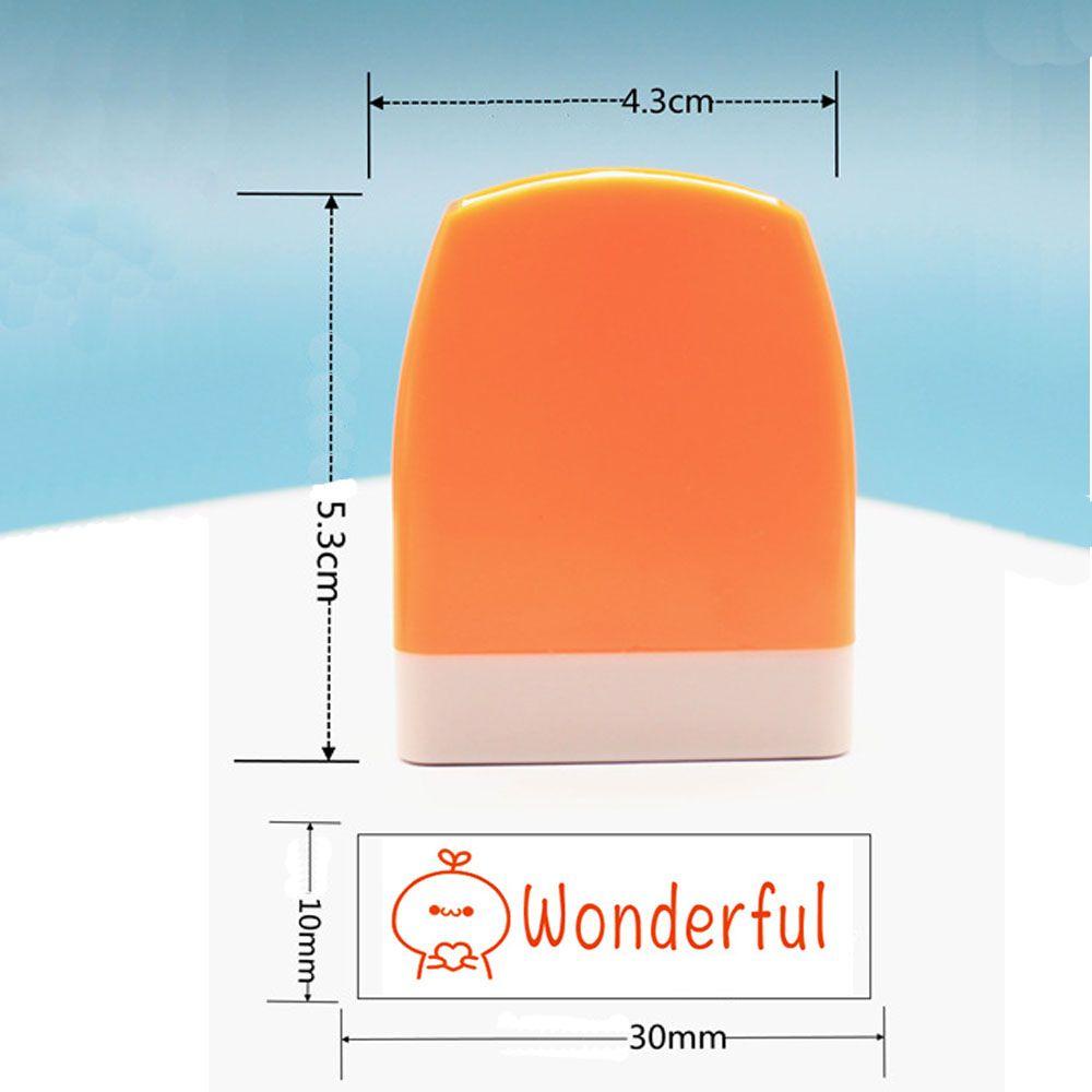 Wonder Commentary stamp English DIY Fotosensitif Bab Mainan Anak Perangko Scrapbooking Stamper Anak Segel Mengajar stamp