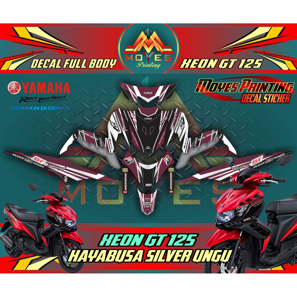 Decal Sticker Full Body Yamaha Xeon Gt 125 Sticker Motor Xeon