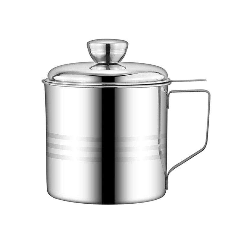 [ BISA COD ] SARINGAN MINYAK GORENG STAINLESS / OIL POT SARINGAN STAINLESS / CANGKIR SARINGAN MINYAK STAINLESS