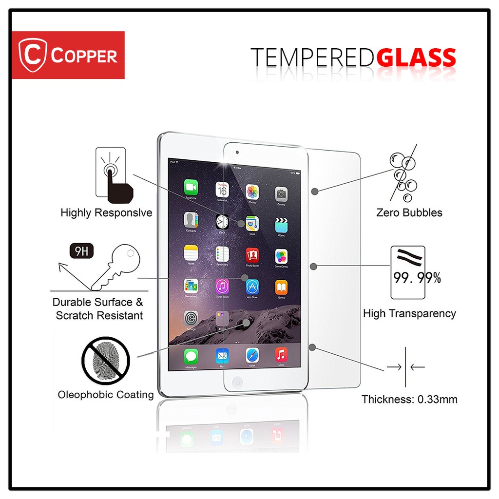 Samsung Tab S6 Lite (P610/P615) - COPPER Tempered Glass Full Clear