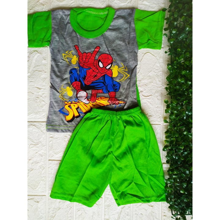 Setelan Baby PDK /0-12Bulan /Murah Berkualitas /Real Picture / Spiderman