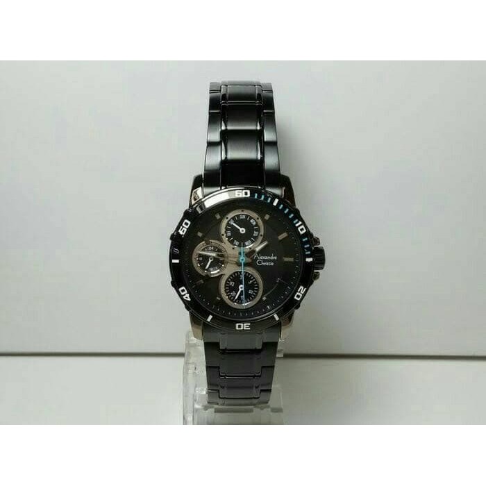 ALEXANDRE CHRISTIE AC 6473 SPORTY WANITA FULL BLACK ORIGINAL