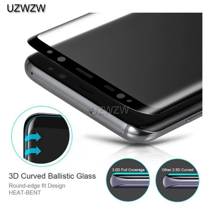 Samsung S8 / S8 Plus / S9 / S9 Plus Tempered Glass 3D  Full Melengkung Curved Anti Gores Kaca