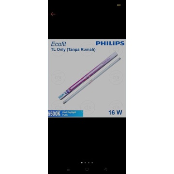 Lampu TL Led 16 w philips plus stater