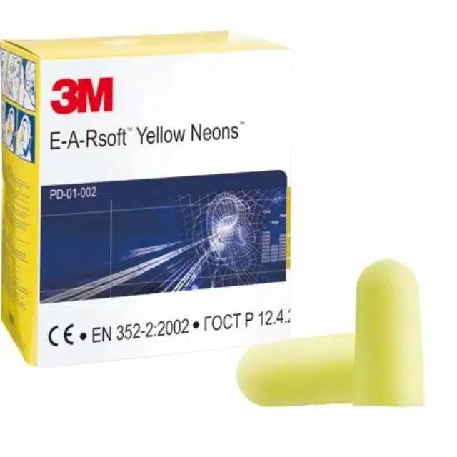 Ear plug 3m yellow neon